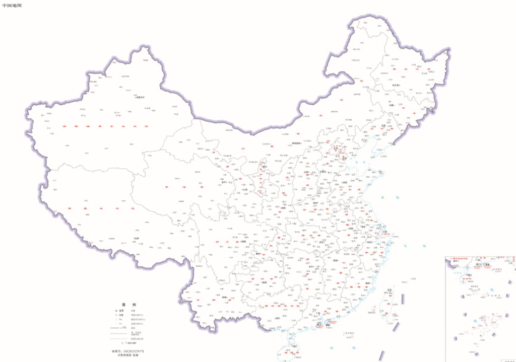 China Standard map 20231 » Trendindian