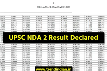 UPSC-NDA-2-Result-2023